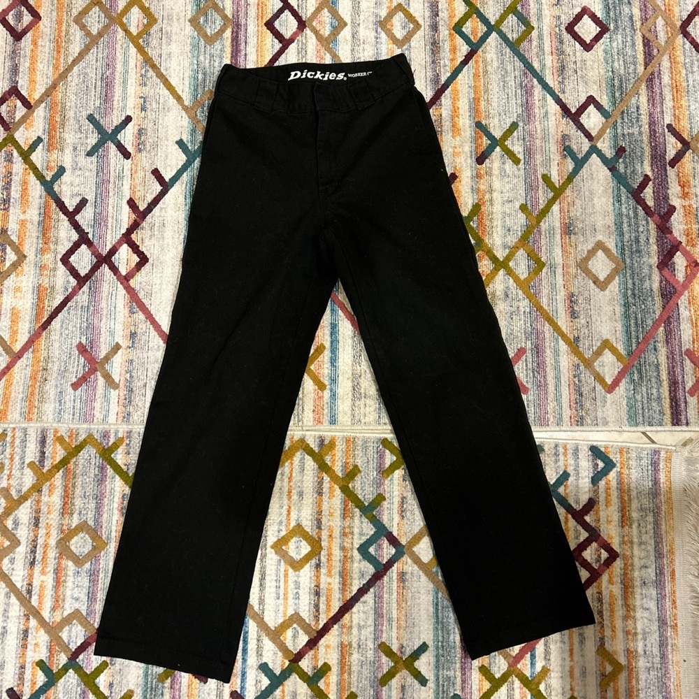 Black Dickies Straight Jeans Size 0/24 - Picture 1 of 3